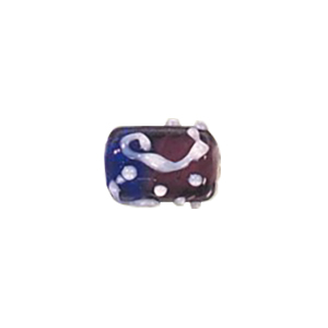 Stringer Lampworked Tube Glass Beads 13686