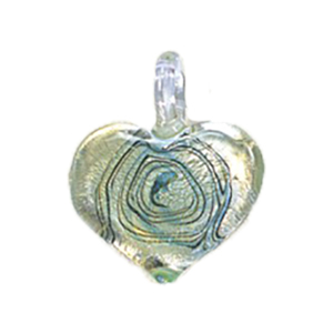 Silver foiled Glass Pendants 15488