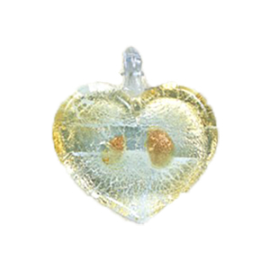 Silver foiled Glass Pendants 15491