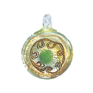 Silver foiled Glass Pendants 15494