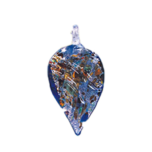 Silver foiled Glass Pendants 15512