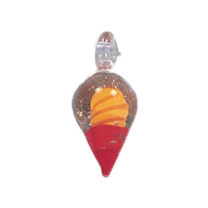 Silver foiled Glass Pendants 15519