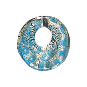 Silver foiled Glass Pendants 15531