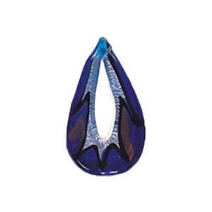 Silver foiled Glass Pendants 15534