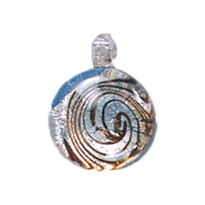 Silver foiled Glass Pendants 15540