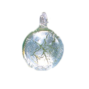 Silver foiled Glass Pendants 15541