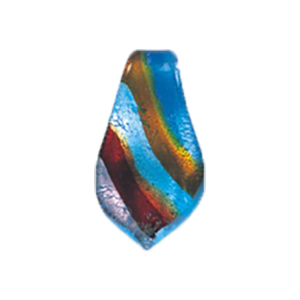 Silver foiled Glass Pendants 15542