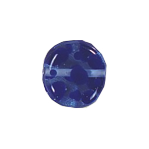 Stringer and Dotted Lampworked flat Round Glass Beads 13831