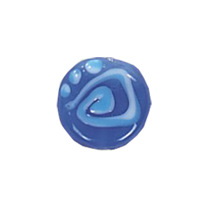 Stringer and Dotted Lampworked flat Round Glass Beads 13860