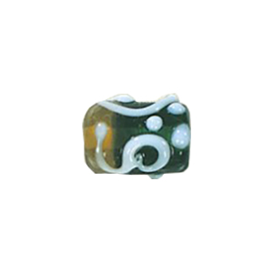 Stringer Lampworked Tube Glass Beads 13878
