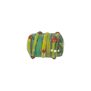 Stringer Lampworked Tube Glass Beads 13895
