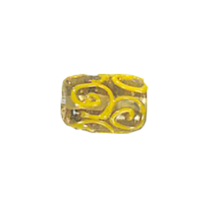 Stringer Lampworked Tube Glass Beads 13898