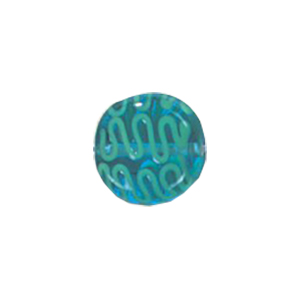 Stringer and Dotted Lampworked flat Round Glass Beads 13978