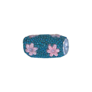 Decorated or Embellished Clay Beads 15725