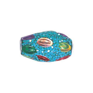 Decorated or Embellished Clay Beads 15746