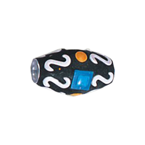 Decorated or Embellished Clay Beads 15748