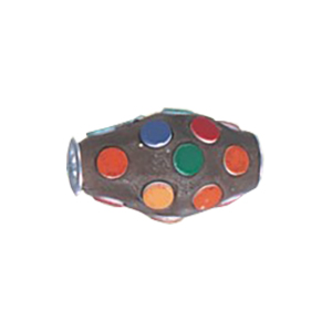 Decorated or Embellished Clay Beads 15754