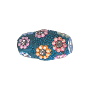 Decorated or Embellished Clay Beads 15756