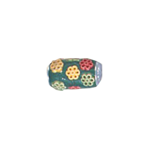 Decorated or Embellished Clay Beads 16015