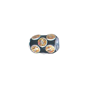 Decorated or Embellished Clay Beads 16038