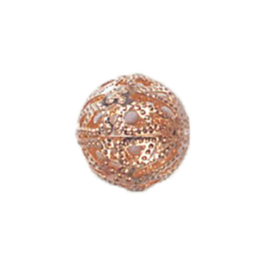 Hollow Engraved Fancy Metal Beads 17017