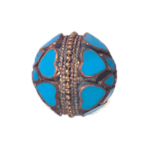 Hollow Engraved Fancy Metal Beads 17024