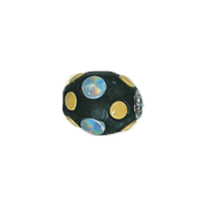 Decorated or Embellished Clay Beads 16293