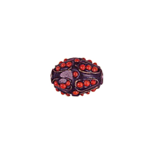 Decorated or Embellished Clay Beads 9473