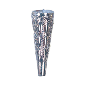 Hollow Metal Cone Beads stamped Metal sheet electroplated 16644