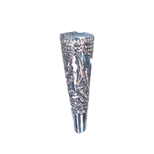 Hollow Metal Cone Beads stamped Metal sheet electroplated 16646