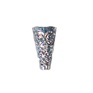 Hollow Metal Cone Beads stamped Metal sheet electroplated 16661