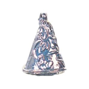 Hollow Metal Cone Beads stamped Metal sheet electroplated 16680