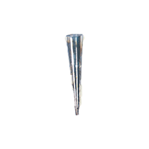 Hollow Metal Cone Beads stamped Metal sheet electroplated 16685