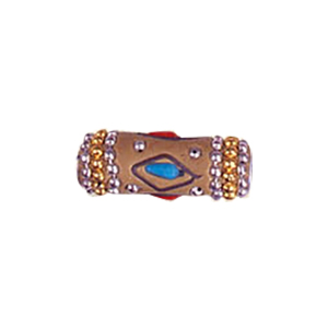 Decorated or Embellished Clay Beads 9500