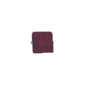 Silver foiled Glass Cabochons frosted 16824
