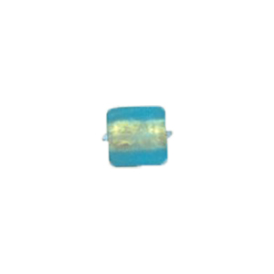 Gold foiled Glass Cabochons frosted 16857