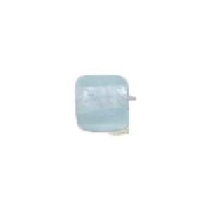 Silver foiled Glass Cabochons frosted 16944